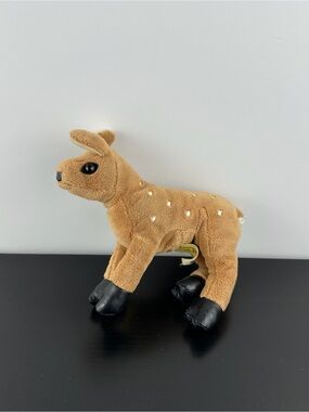 Folkmanis Puppets Mini Fawn Finger Puppet 5" Brown White Spotted Plush Deer